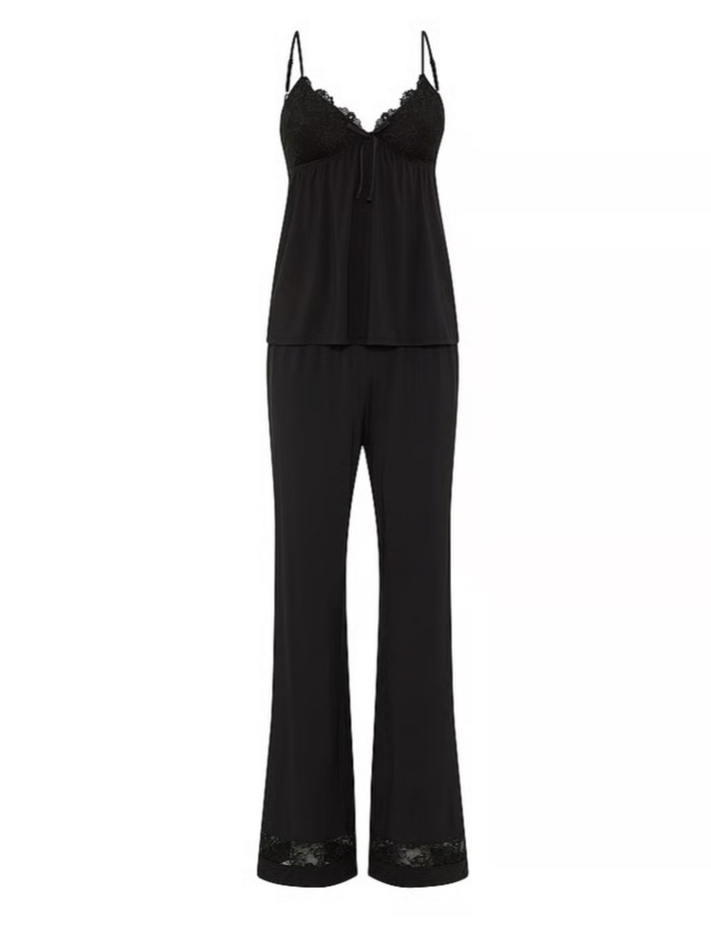 Victoria’s Secret SoSoft™ Modal Lace-Trim Cami & Pants Set in Black